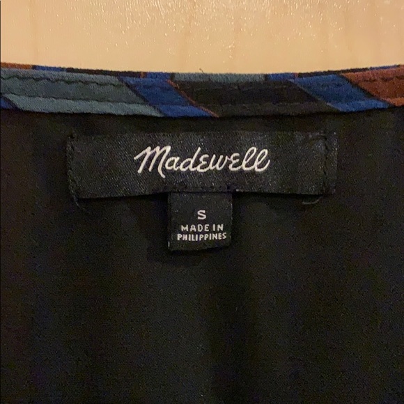 Madewell V-neck Long Sleeve Striped Blouse - Picture 3 of 5